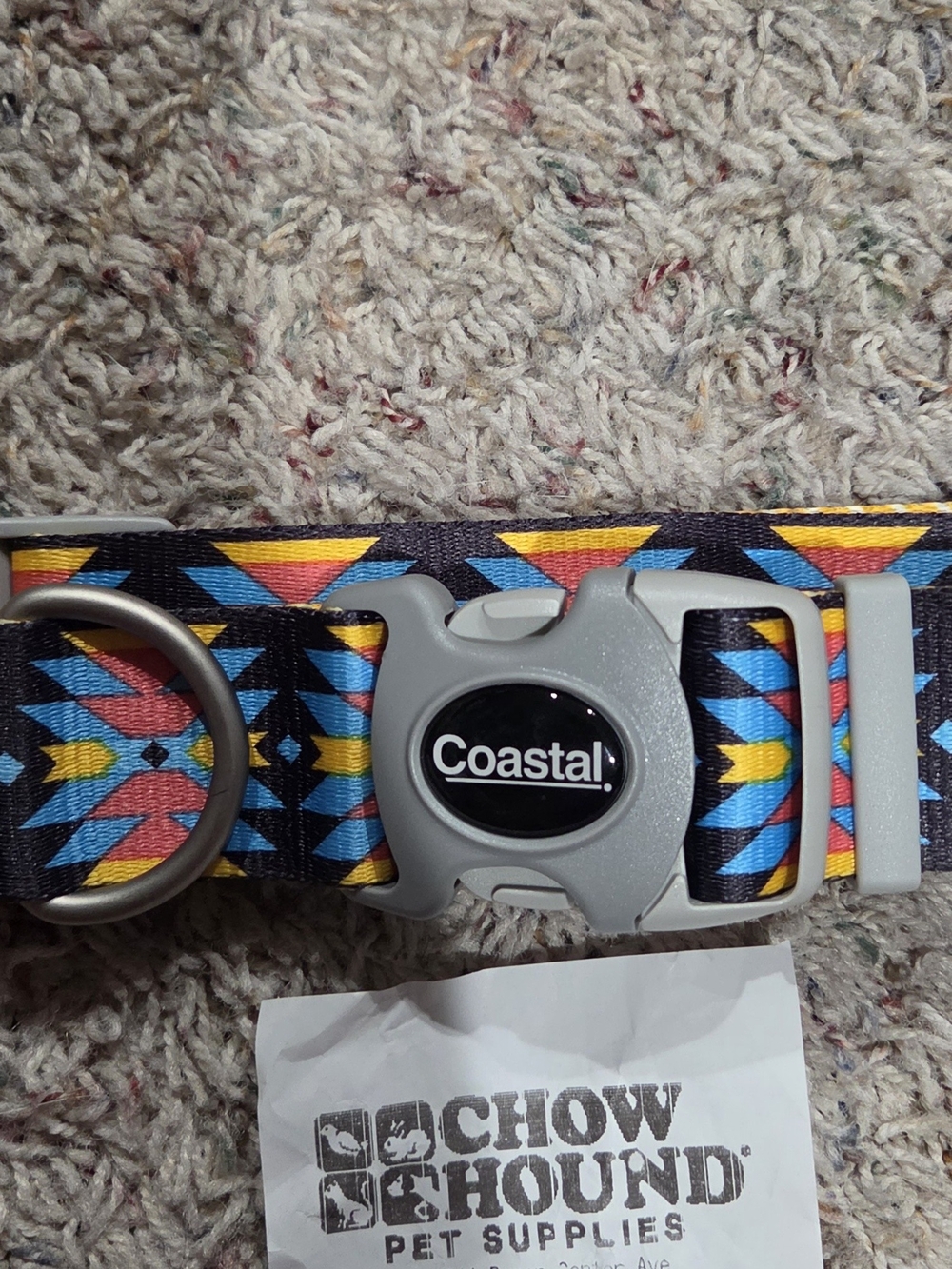 Coastal Patterned Large Dog Collar